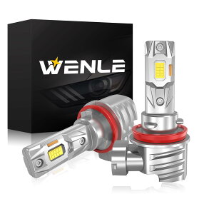WENLE(EG) H8/H9/H11/H16p led wbhCg tHOv VԌΉ  16000LM 50W zCg6000K DC12VԑΉ mCYh~ dH t@X LED ou ɐ 2{1Zbg