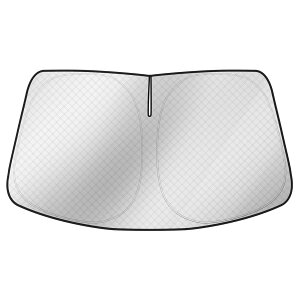 ZATOOTO トヨタ ハリアー 80系専用 フロントガラスサンシェード 日除け 遮光 6層構造 断熱 紫外線 UVカット 暑さ対策 車中泊 吸盤不要 折り畳み式 取付簡単 収納袋付き QD101-Harrier80