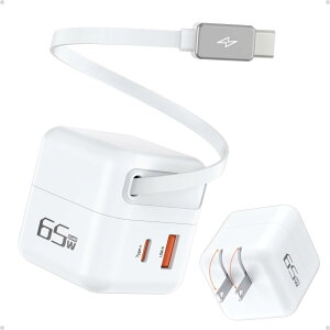 y莮z [d type-c 65W }[d PD3.0Ή 65w usb-c [d 莮[dP[u ^Cvc ܂肽ݎvO GaN̗p RpNg 65W PD[d 3䓯[d }[d p\R