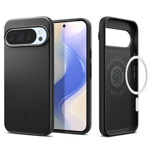 Spigen Pixel 10 Pro XL �P�[�X ���^ �y�� �}�b�g �ϏՌ� MagSafe�Ή� �ČRMIL�K�i �V���t�B�b�g�E�}�O�t�B�b�g ACS09722 (�u���b�N)