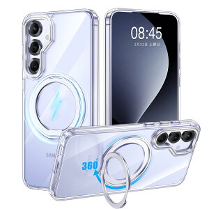 �y�ČRMIL�K�i�EMagsafe�Ή��zGalaxy S25 �p �P�[�X MagSafe�Ή� �����O 360°��]�X�^���h�@�\ �c�����Ή� ���� ���΂ݖh�~ ���C�����X�[�d �����Y�ی� �ϏՌ� �g�уJ�o�[ �M�����N�V�[ S25 �J�o�[ �}