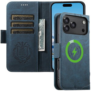 JCGOOD iPhone17 Pro Max �P�[�X �蒠�^ MagSafe�Ή� ��phone17 ProMax �P�[�X �}�O�Z�[�t �J�[�h���[ �A�C�z��17 �v���}�b�N�X �p �P�[�X ���C�����X�[�d �Ή� �A�C�t�H��17 �v�� �}�b�N�X �J�o�[ �蒠 �X