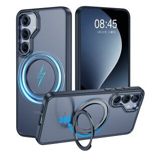 �y�ČRMIL�K�i�EMagsafe�Ή��zGalaxy S25 �p �P�[�X MagSafe�Ή� �����O 360°��]�X�^���h�@�\ �c�����Ή� ������ ���΂ݖh�~ ���C�����X�[�d �����Y�ی� �ϏՌ� �g�уJ�o�[ �M�����N�V�[ S25 �J�o�[