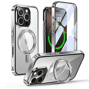 iPhone 16 Pro Max p P[X ʕی MagSafeΉ CDO 360°]X^h |bvAbvbNt ACtH 16 v }bNX p Jo[ Gunwon X}zP[X 9HKX PCw J