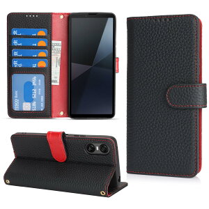 DEYHU Xperia 10 VI �P�[�X �蒠�^ �J�[�h���[ �G�N�X�y���A10 VI �P�[�X �{�v ��e�� �ϏՌ� �X�^���h�@�\ �Ή� Sony �G�N�X�y���A SO-52E / SOG14 / A402SO / XQ-ES44 �P�[�X �蒠�^ ���U�[ �g�уJ�o�[ ���Ɛ�