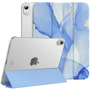 iPad 11/10 P[X 2025/2022 11C` Dadanism A16 10.9C` 2025NVf ACpbhp I[gX[v O܂ X^h PU+PC ϋv Apple PencilΉ Jo[ Marble Blue