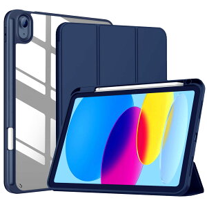 iPad 11����/10���� �P�[�X iPad�iA16�j11�C���` 2025/10.9�C���` 2022�ʗp A2696 A2757 A2777 �y�����[ �ϏՌ� �O�܂� �V���R�� �X�}�[�g�J�o�[�i�l�C�r�[�j