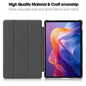 Gosento For Xiaomi Redmi Pad2 �P�[�X �X�^���h�@�\�t�� �J���O�ܔ��^�X�^���h�P�[�X PU���U�[ Redmi Pad 2 11�C���`�i2025�j �J�o�[ (�Z���ΐF�j