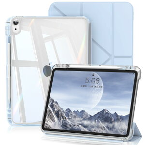 SQBEBS iPad 11���� /10���� �P�[�X ������ 11�C���` 2025/10.9�C���` 2022 ���� �w�� ���E�� �J�o�[ �y�����[ �O�܂葽�@�\ �X�^���h Touch ID�� �I�[�g�X���[�v �@�\�Ή� �y�� ���^ �ϏՌ� �N���A ��