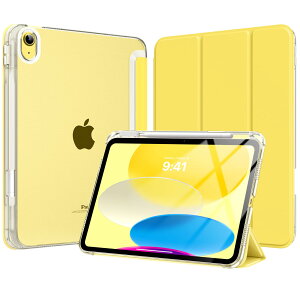 MoKo iPad 11 (A16) 2025 / iPad 10 2022 P[X 11/10.9C` I[gX[vΉ PUU[O n}CNt@Co[ yV[Xbgt y ^ h~ X}[gP[X LightYel