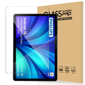 For PHILIPS T8015 �t�B���� 11�C���` �^�u���b�g PHILIPS T8015 �Ή� �ی�t�B���� �����K���X �����x�^�b�` �����ߗ� �d�x9H �w��h�~ Greerass �C�A�h�~ �������� �ϏՌ� �\��t���ȒP �t���ی� ������