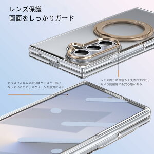 Samsung Galaxy Z Fold7  P[X MagSafeΉ 360°]X^h KXtB̌^  ?h~ X}zP[X MNV[ Z fold7/SC-56F/SCG34 Jo[ Ot }bg }OZ[t C
