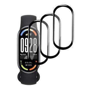 �y3���Z�b�g�zFor Xiaomi Smart Band 10 1.72�C���` �t�B���� �ی�t�B���� �yMoahsiuny�zPMMA+PC�������f�� ���d�x 3D�Ȗ� �����ߗ� �h�w�� �ϏՌ� ��ʑN�₩ �\��t���ȒP