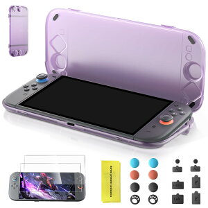 Switch 2(2025新型)専用設計, ハードシェル収納ケースセット|3Dジョイスティックとスクリーンをしっかり保護、充電と収納が同時に可能、防水・耐圧|スリム、軽量、持ち運び可能|EVAより丈