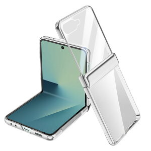 OURJOY Galaxy Z Flip7 P[X NA ol^qWی Samsung MNV[ztbv7 / SC-55F / SCG35 P[X dCbLop[ Jo[ ̌^KXtB  ϏՌ ی  C