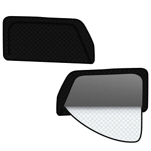 【ハンドルカバー付き】2in1一体式 スズキ ハスラー MR02系 着脱簡単 サンシェード メッシュカーテン マグネット式 換気 R2.1-現行 MR52S/MR92S型 遮光 サイド用 運転席 助手席 日除け 2枚