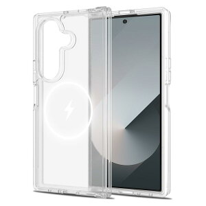 GYOKUYU For Galaxy z fold 7 SC-56F SCG34 �P�[�X MagSafe�Ή� �M�����N�V�[Z �t�H�[���h7 �g�уP�[�X ���C�A���X�[�d�Ή� �X�}�z�P�[�X �X�N���u ����֗� �����^ Galaxy z fold 7 �p�J�o�[ �P�[�X(�N���A)
