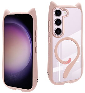 Galaxy S23 P[X L mimi MagSafeΉ ˂݂ L lR ˂ wʃNA MNV[ S23 Jo[  Vv ؍ VR TPU Xgbvz[t ϏՌ h~ Sʕی X}zP