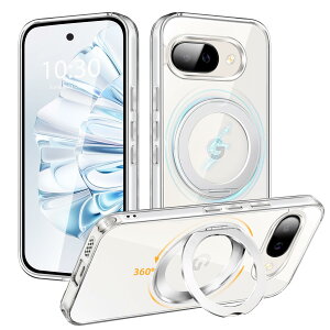 Google Pixel 9a �p �P�[�X Magsafe�Ή� 360°��]�X�^���h �c�����Ή� �X�}�z�P�[�X �O�[�O�� �s�N�Z�� 9a �ϏՌ� ���� ���΂ݖh�~ ���C�����X�[�d �}�O�l�b�g���� �ԍڃz���_�[ �X�g���b�v���t��