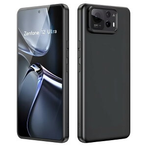 Voltup �X�}�z�P�[�X ASUS Zenfone 12 Ultra 5G�Ή� �u���b�N �ϏՌ� Zenfone 12 Ultra 5G �P�[�X �J�o�[ MIL�K�i �Ռ��z�� ���� ���菝�h�~ ����~�� ���΂ݖh�~ �y�� TPU�f��