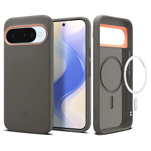 Spigen Pixel 10 / 10 Pro �P�[�X MagSafe�Ή� �ϋv�� �\�t�g �ق��肪�t���ɂ����f�� �c�[�g���J���[ �i�m�|�b�v�E�}�O�t�B�b�g ACS09712 (�p�p�C���E�O���[)