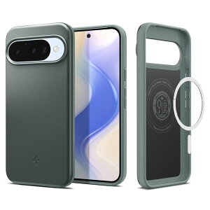 Spigen Pixel 10 / 10 Pro �P�[�X ���^ �y�� �}�b�g �ϏՌ� MagSafe�Ή� �ČRMIL�K�i �V���t�B�b�g�E�}�O�t�B�b�g ACS09701 (�Z�[�W�E�O���[��)