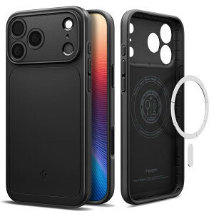 Spigen yn18N̋Zṕz iPhone 17 Pro Max MagSafeΉ }Olbg ČRMILKi }bg ^ VEtBbgE}OtBbg (ubN) ACS09879