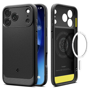 Spigen yn18N̋Zṕz iPhone 17 Pro Max MagSafeΉ }Olbg }bg ϏՌ ČRMILKi MbhEA[}[E}OtBbg (}bgEubN) ACS09886