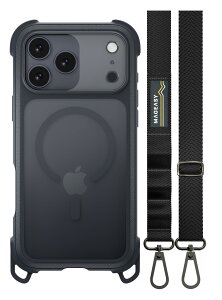 �yMagEasy�z iPhone 17 Pro Max �Ή� �P�[�X �N���A �V�����_�[ �X�g���b�v MagSafe �Ή� �ϏՌ� �X�}�z�P�[�X �}�O�Z�[�t ���� ��� �V�����_�[�P�[�X [ iPhone17ProMax �Ή� �g�уP�[�X ] Odyssey +Strap M ���U