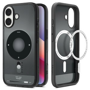 Spigen yn18N̋ZṕziPhone 17 MagSafeΉ }bg wh~ Xgbvz[ ČRMILKi EgEnCubhE}OtBbg (NVbNEubN) ACS10092