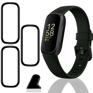 y3Zbgz Ή Fitbit Inspire3 tB 3 PET Yf@ ߗ Ή Inspire3 یtB 3DȖʃJo[ Ή Fitbit Inspire 3 tیtB LYh~ ϏՌ Uh~ Sʕی 3D T