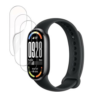 �y3���Z�b�g�zFor Xiaomi Smart Band 10 1.72�C���` �t�B���� �ی�t�B���� �yMoahsiuny�z�_�炩�� TPU�� 3D �����ߗ� �h�w�� �ϏՌ� ��ʑN�₩ �\��t���ȒP