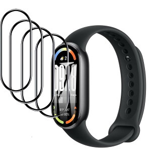 4���Z�b�g �t�B���� for Xiaomi Smart Band 10 �p �K���X �t�B���� �ی�t�B���� PET������ �Y�f�@�� 3D�Ȗ� �J�o�[ �S�ʕی� �Ռ��z�� �C�A�h�~ ��U�h�~ ���� �ώw��