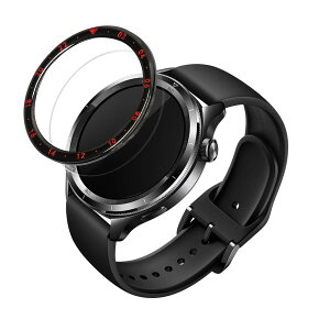 kwmobile Xiaomi Watch S4/S4 eSIM/S3 �X�N���[���v���e�N�^�[ �����O - ���F/�ԐF