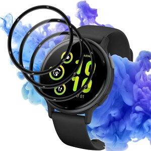 AQXNG �Ή� GARMIN vivoactive5 �t�B���� ��ʕی�t�B���� �y3���Z�b�g�z �K�[�~�� vivoactive5 �p�� �ی�t�B���� �_���TPU�� �Y�f�@�� 3D�Ȗ� �J�o�[ 24���Ԏ����C���Z�p �Ռ��z�� �����ߗ� �����x�^