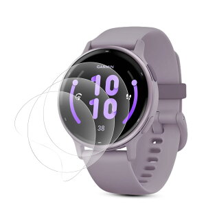for GARMIN(�K�[�~��)vivoactive 5�p �ی�t�B�����y3���Z�b�g�zTPU�� for GARMIN vivoactive 5�t���t�B���� �����ߗ� �w��h�~ �Ռ��z�� �L�Y�C�� �C�A���X �ȒP�\��t�� �������h�~ vivoactive 5�t�B����