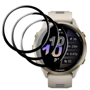 (3)For Garmin Forerunner 970/570 47mm tB yLAZIROz PETfނ̗̍p 3DȖʃGbWtJo[  Sʕی ώw  ߗ Uh~ Garmin Forerunner 970/570 47mm یtB