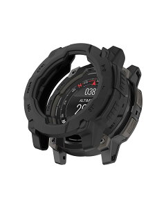 Garmin instinct3 AMOLED 50mm/instinct3 SOLAR 50mm Ή pP[X Jo[ \tg VR veN^[Jo[ YAJOJO Ռz Sʕی ȒP ϋv ȒP tCȂ (ubN)
