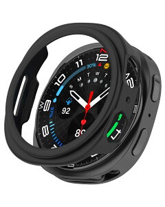 For Samsung Galaxy watch 8 44mm �p �P�[�X �J�o�[ �\�t�g PC�� �v���e�N�^�[�J�o�[ YAJOJO ���� �Ռ��z�� �S�ʕی� �����ȒP ���ϋv �����ȒP �t�C�����Ȃ��y�u���b�N�z