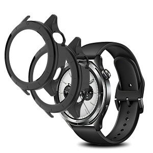 �y2���Z�b�g�zFor Xiaomi Watch S4 �P�[�X �J�o�[ �K���X�t�B���� ��̌^ Ubefuu �S�ʕی� �����ߗ� �����x�^�b�` �y�� �Ռ��z�� �w��h�~ �h���h�o�i�u���b�N*2�j