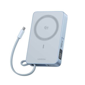 UGREEN MagFlow Qi2 25W F oCobe[ (10000mAhE30W) USB-CP[u iPhone17-16V[Y 25W MagsafeΉ }OlbgCX}[d fBXvC 25WCX[d/30WL[d