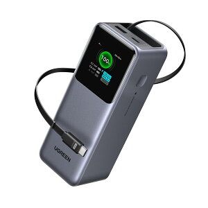 UGREEN Nexode 掮USB-CP[u oCobe[ (20000mAhE165W) m[gPCɂ}[dΉ PDEPPS 5AdlΉ TFTfBXvC pXX[/d[h PSEZpK MacBook PDΉW