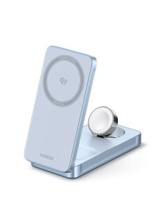UGREEN MagFlow 3-in-1 25W Qi2 CX[d E CX[dXe[V MagSafeΉ 3䓯}[d }OZ[t[d Thermal Guard?x PSEZpK iphone17~12V[