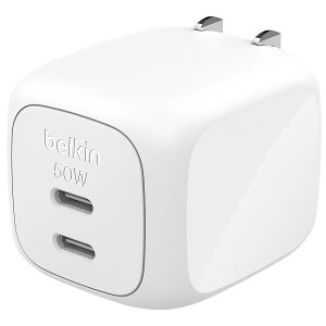 Belkin Cubic Charger 50W 2|[g A_v^[ [X^oC[h(ҋ@d̓[) ZSPZp PPS}[d PD GaN iPad iPhone X}z MacBook air Windows PC Galaxy Android }[d USB-C type-c ^Cvc ܂