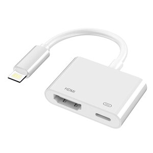 CgjO HDMI i-phone ϊP[u TV 4K/1080P xȂ ݒsv APPsv dsv Lightning Digital AVA_v^ ȒPڑ erɉf o HDMI ϊA_v^ [dȂ