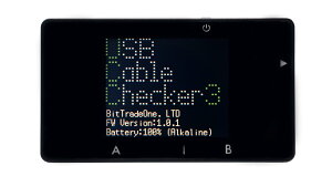 BitTradeOne USB4Ή USB Cable Checker3 EPSΉmF\ |[g̃`FbN\ Pldrx2iʔj  70 × 40 × 22 mm ADUSBCIM3