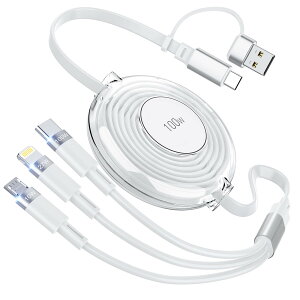 y100Wz3in1 [dP[u 莮 [1.2M PDΉ/ϋv] 100W/5A }[d CgjO/Type C/}CNUSBR[h 3䓯[d iPhone 16 15 14 13 12AGalaxy S25 S24 S23AiPad Pro/Air/MiniAMacBook Pro/Air