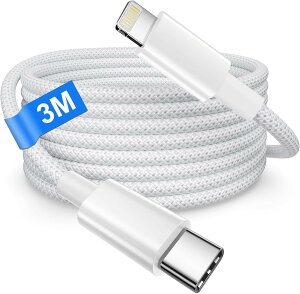 USB-C to LightningP[uy3M/MFiF؁ziPhone [dP[u iPhone }[d lightning P[uϋv f[^ ^CvC Phone R[h fh~ ^Cvc CgjO Phone14/13/12 Pro Max/11/X/Pad/Air