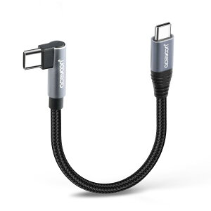 aceyoon USB C P[u Z 10cm Type-C L 1{ ő100W }[d ^CvC PL^ 10Z` 480Mbps f[^ CtoC P[u 90x  IX-IX 0.1M for iPhone16 15 V[Y for Galaxy ȂǂUSB-C X}z/