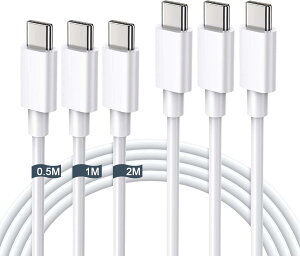 c to c P[u ^Cvc P[u type-c [dR[h 0.5m/1m/2m PDΉ 60W }[d fh~ f[^]for iPhone 16/15/ Galaxy/Sony Xperia Nintendo Switch/GoPro ̑Android USB-C@Ή zCg